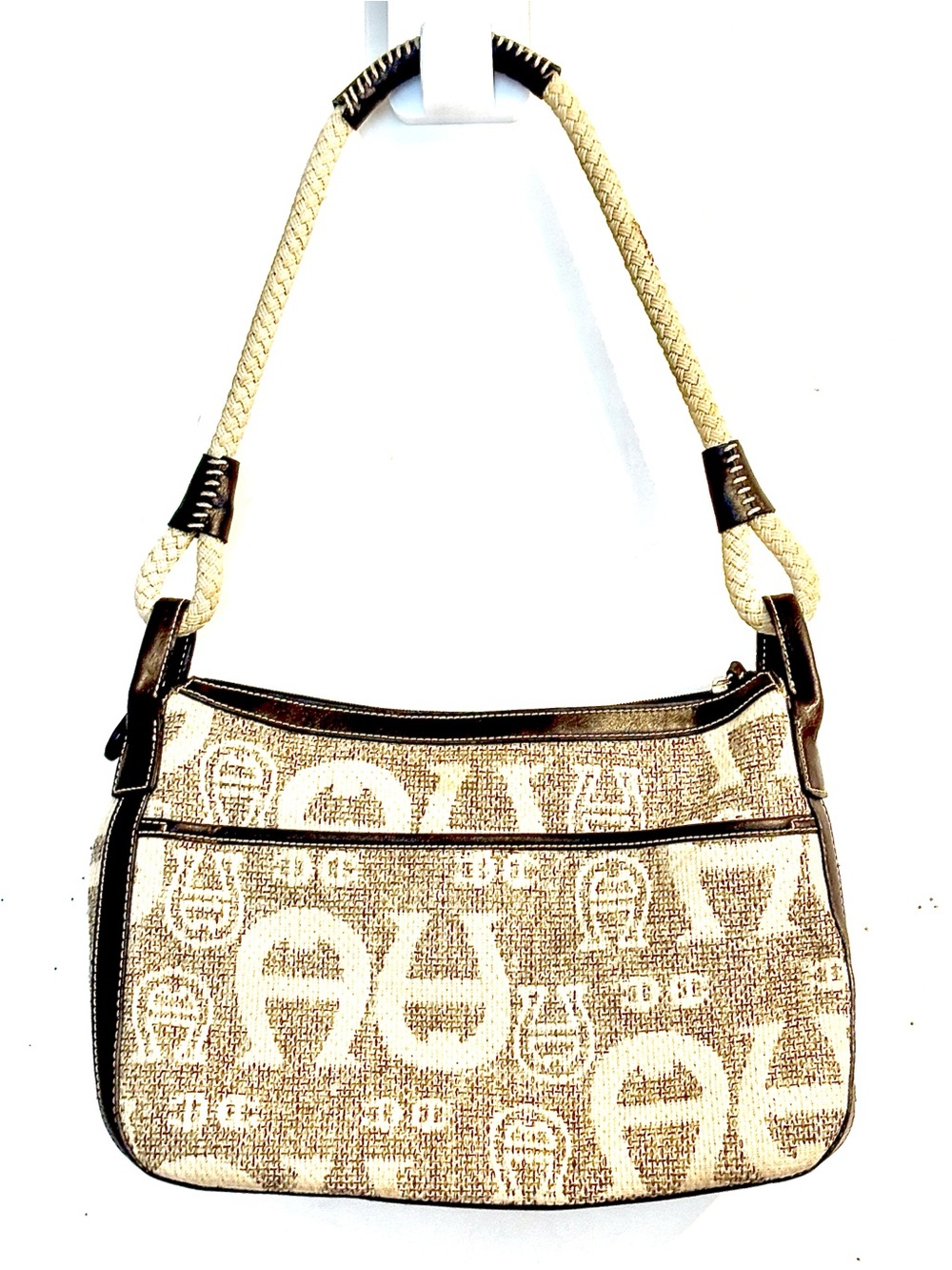 Etienne Aigner Vintage Handbag Signature
Equestrian Jacquard Purse Shoulder Bag